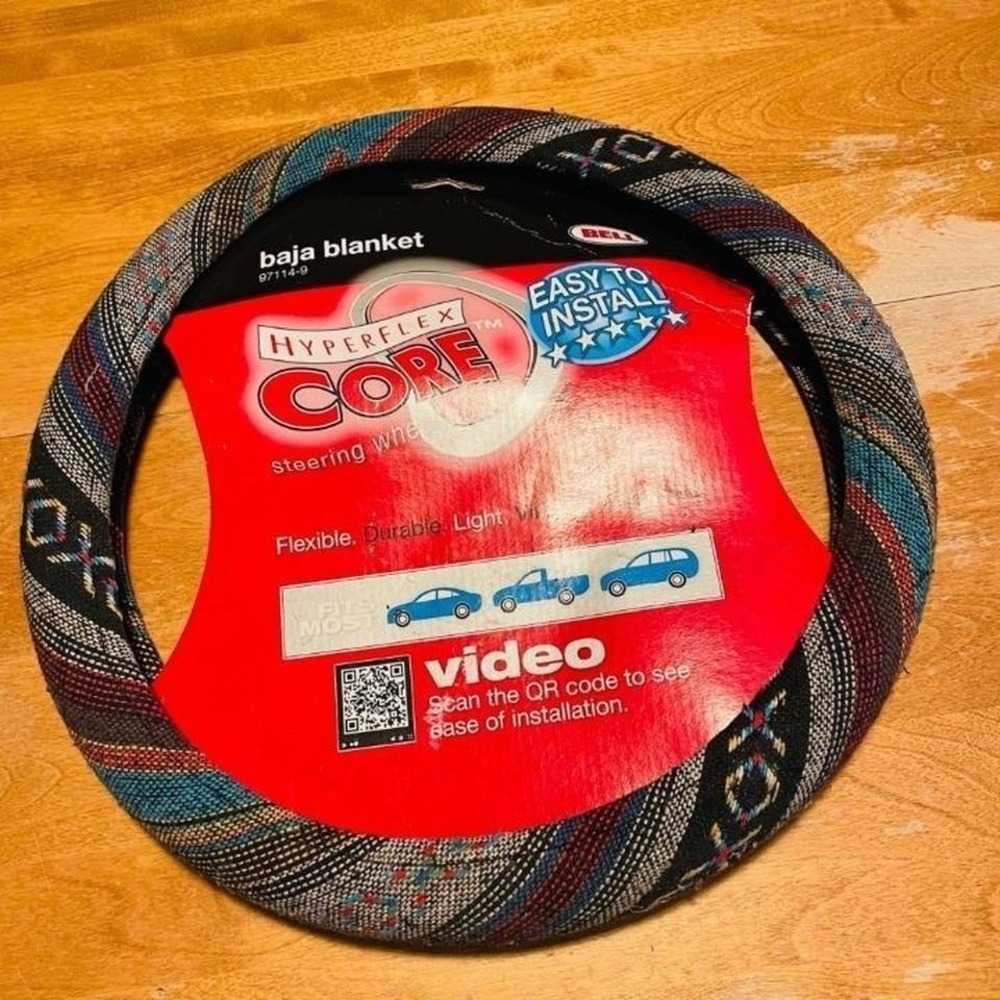 Bell Steering Wheel Cover Universal  Multicolor New Baja Blanket HyperFlex Core